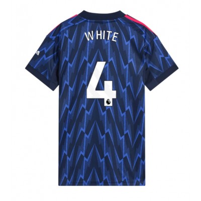 Ženski Nogometni dresi Arsenal Ben White #4 Gostujoči 2025-26 Kratek Rokav Ženski Nogometni dresi Arsenal Ben White #4 Gostujoči 2025-26 Kratek Rokav